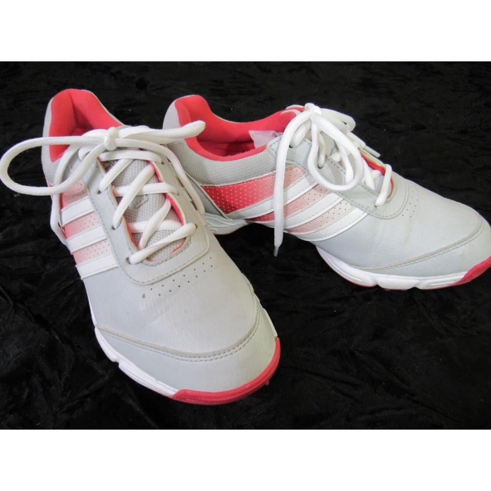 Adidas Women's Tech Response Golf Shoes Clear Grey/White/Core Pink Q44710 Size 6